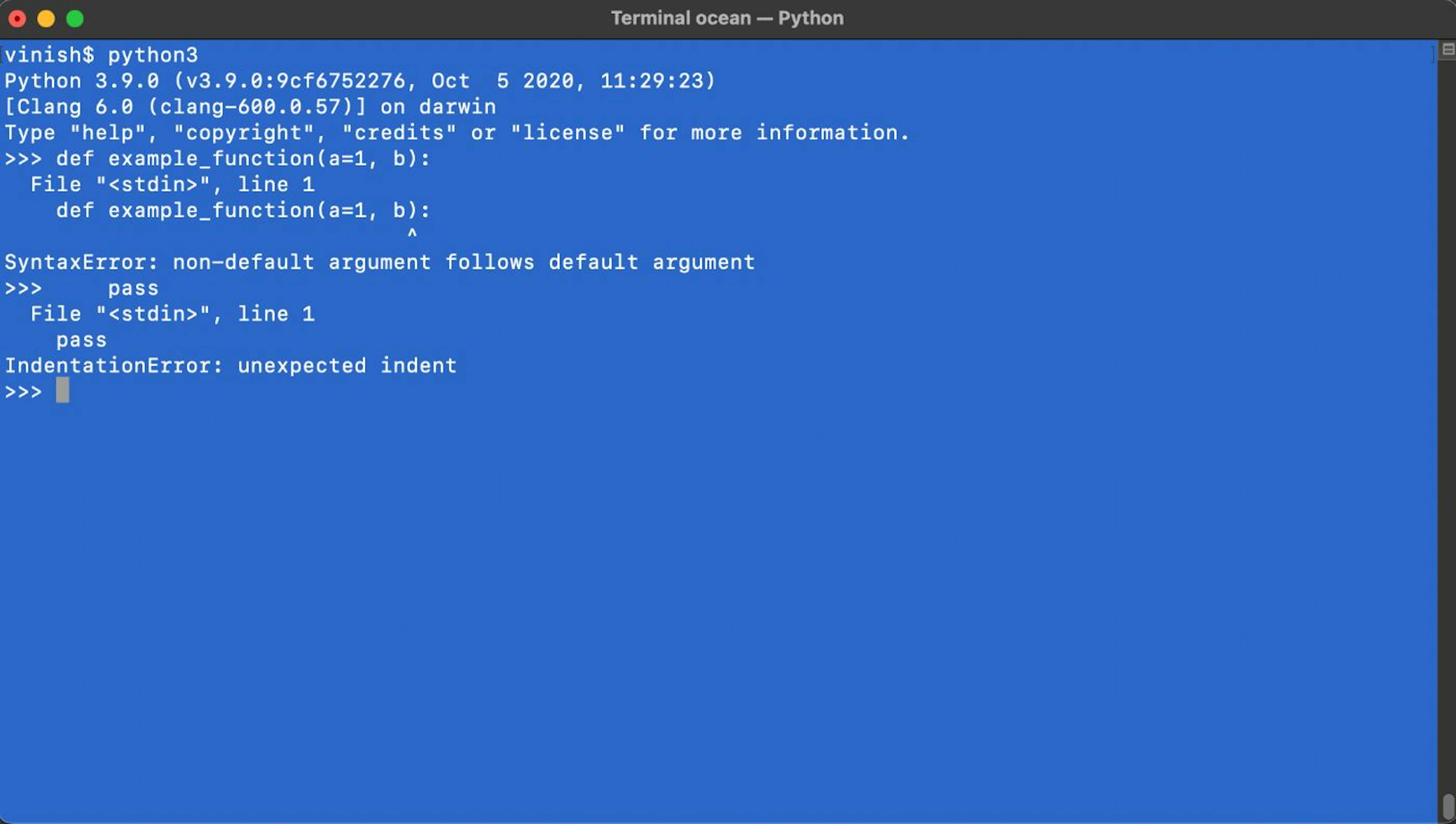 How to Resolve the "SyntaxError: Non-Default Argument Follows Default Argument" Error in Python